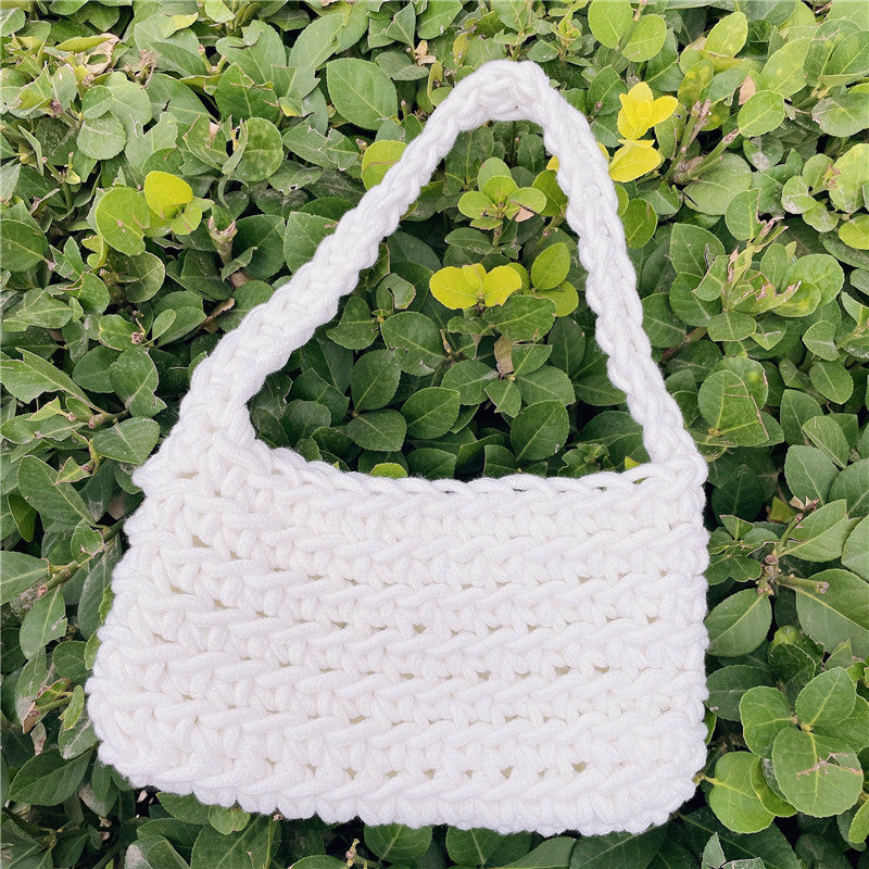 Fashionable Simple Woven Handbag Shoulder Bag