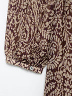 Women's Fashion French Retro Printing Dress