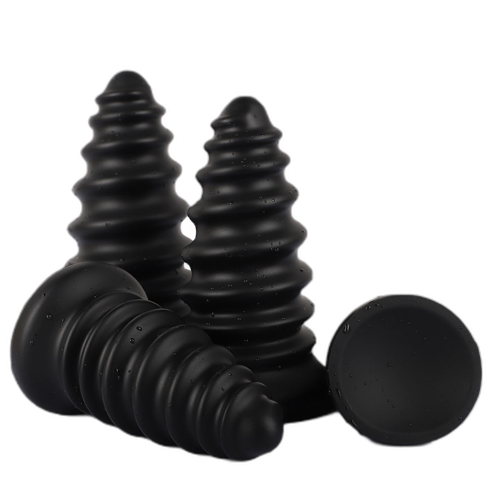 Milo - Ribbed Butt Plug - Soft Anal Dilator - Huge Anal Toy - Anal Sex Toy