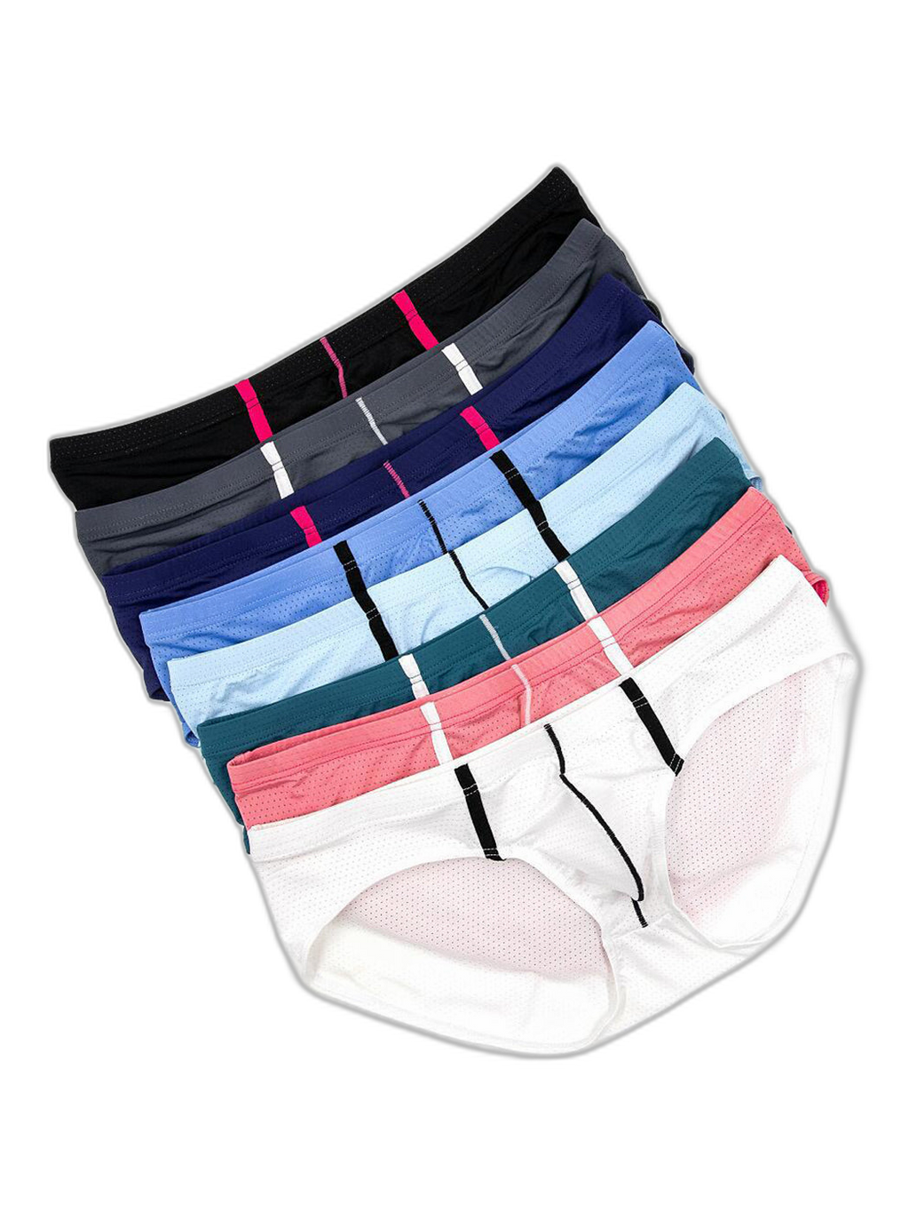 4 Pack Men’s Low-rise Breathable Mesh Briefs