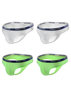 4 Pack Men's Sexy Comfortable Ice Silk Breathable Thong
