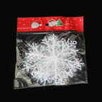 Christmas Decorations Brushed Plastic Snowflake Flakes