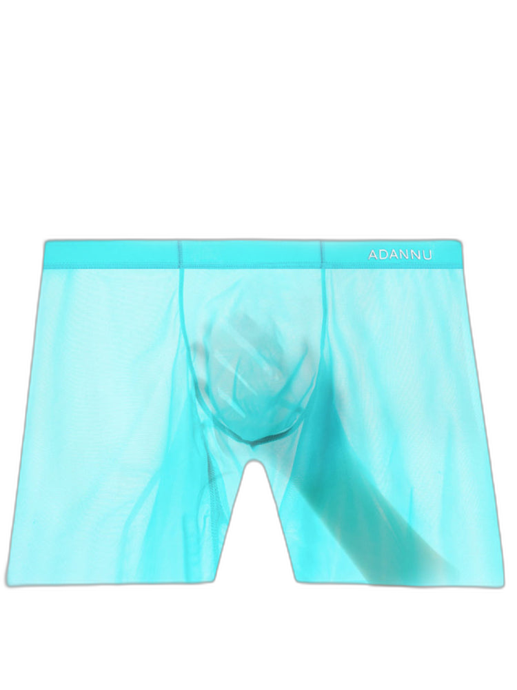 2 Pack Men's Ultra-Thin Breathable Semi-Transparent Pouch Midway Briefs