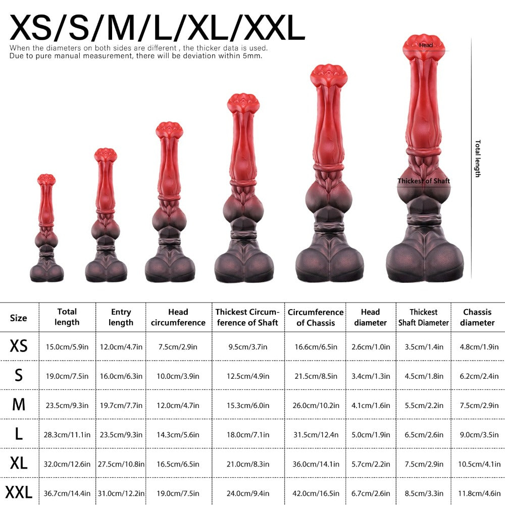 SWISOK Magga - Fantasy Dildo - Flare-Head Dildo - 6 Sizes