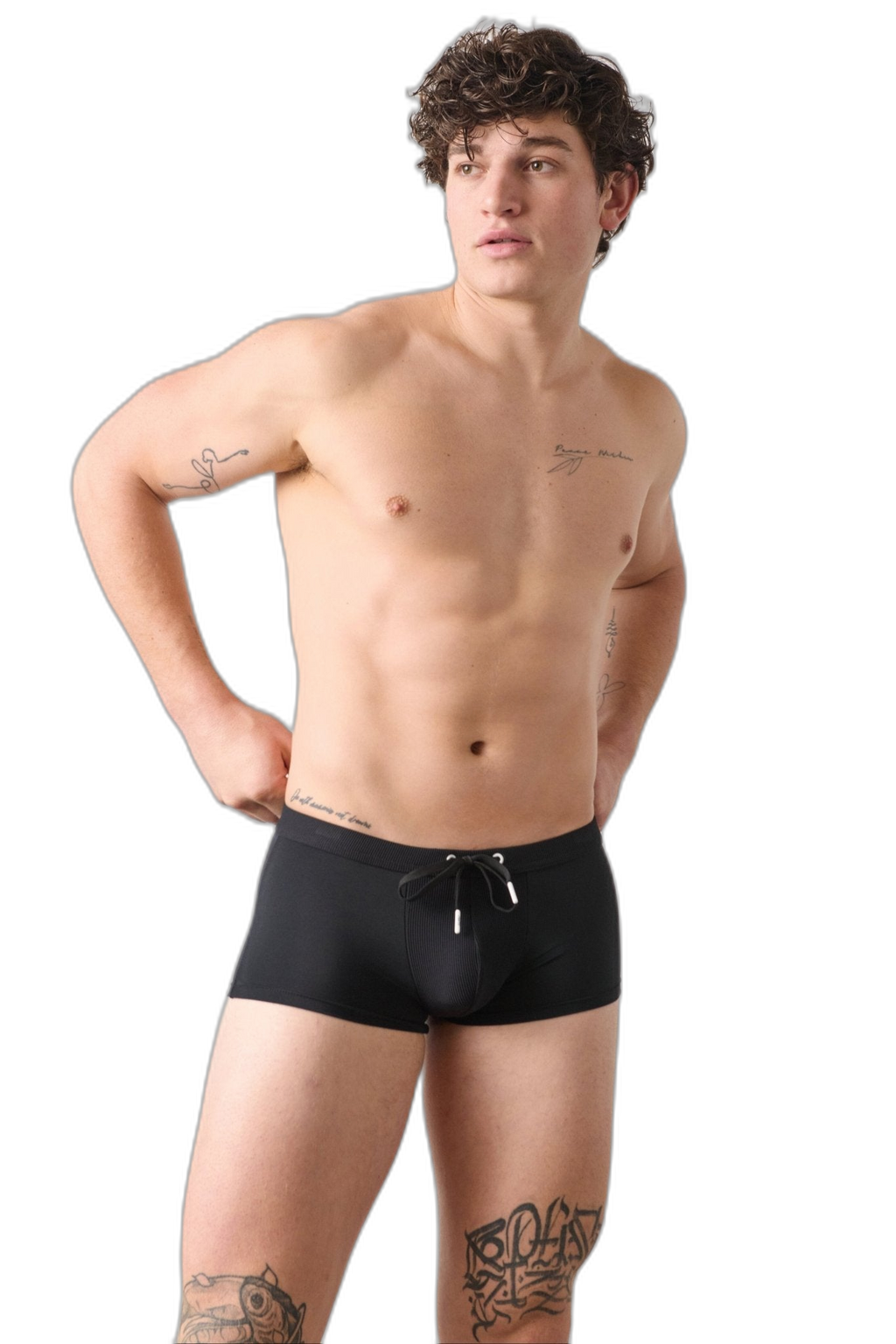 SURGE Swim Thong Trunks - Black