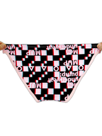2 Pack Men's Breathable Alphabet-Print Expanded Pouch Briefs