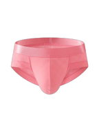 3 Pack Men's Cooling Silktech Briefs - U-Pouch Design & Checkered Antibacterial Lining
