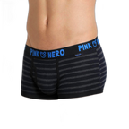 Pink Hero Simple Striped Boxers