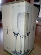 JASPER CONRAN 4 AUDLEY FLUTE GLASSES (NEW in box)