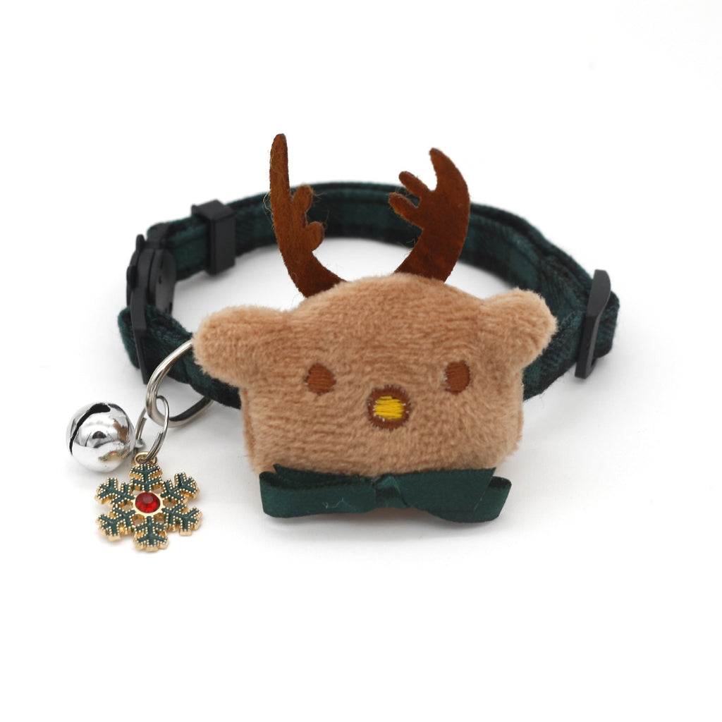 Object Bow Collar Dog Plaid Christmas