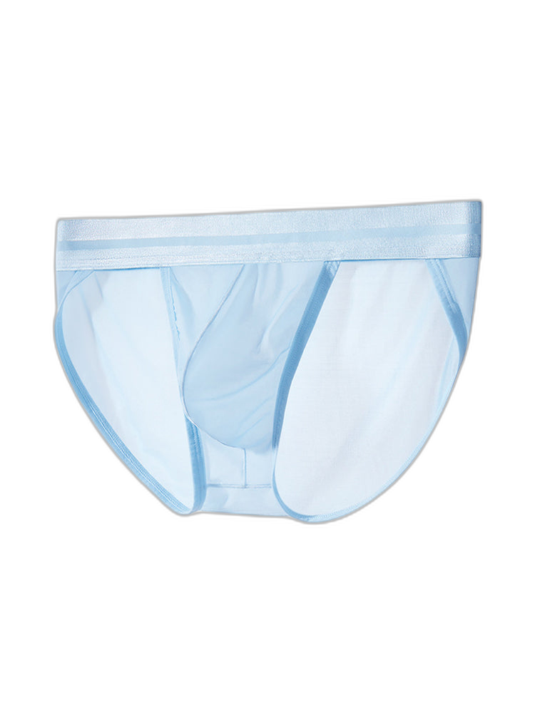 2 Pack Men's Ultra-Soft Ice Silk Quick-Dry Smooth Cooling Briefs