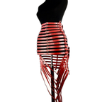 Seductive Black Bondage Harness Corset Dress