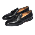 Men's Tassel Business Casual Leather Shoes Handmade Wedding Banquet