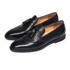 Men's Tassel Business Casual Leather Shoes Handmade Wedding Banquet