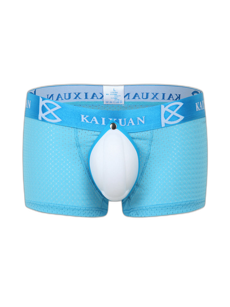 2-pack Men's Sexy Detachable Curled Cup Snap Hip Boxer Briefs