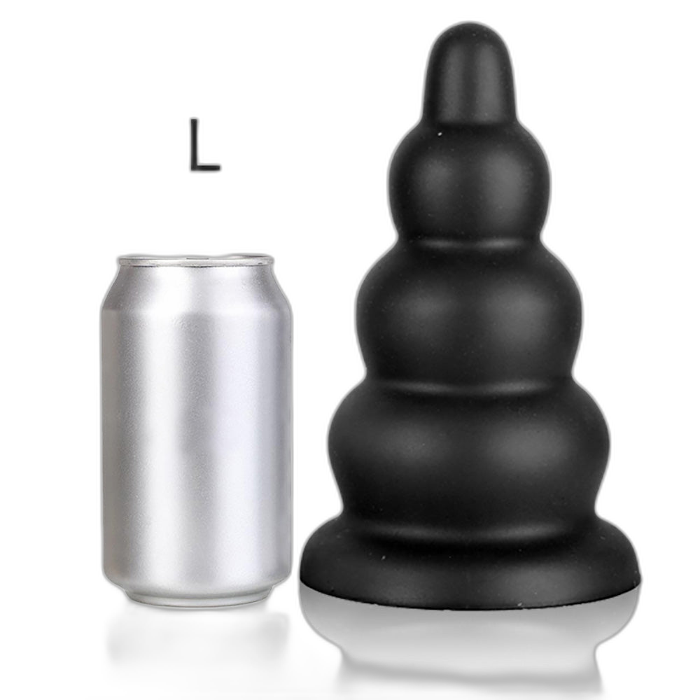 Tower - Ribbed Butt Plug - Thick Butt Plug - Anal Sex Toy