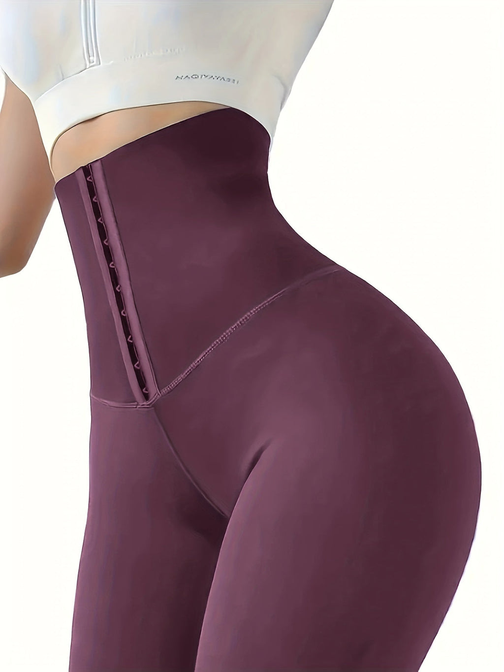 High-Waist Tummy Control Leggings - Butt Lifting Skinny Jeans for Women | Double-Breasted Button Closure