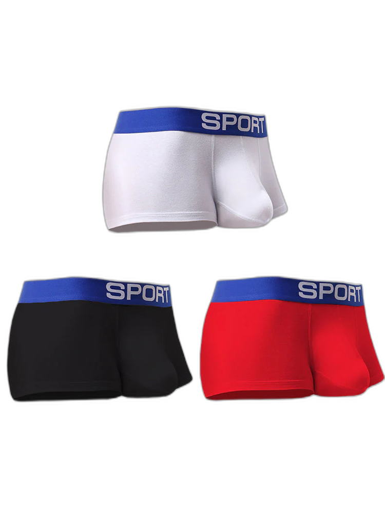 3 Pack Mens Sculpt Bulge Shape Support Pouch Underwear