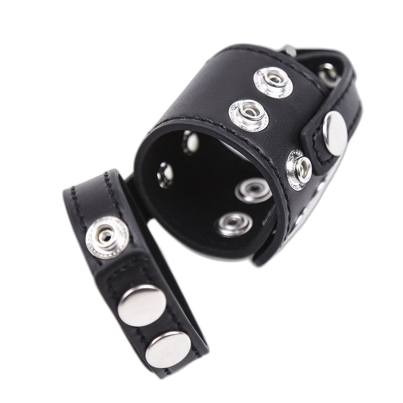 Leather Strap Chastity Cage