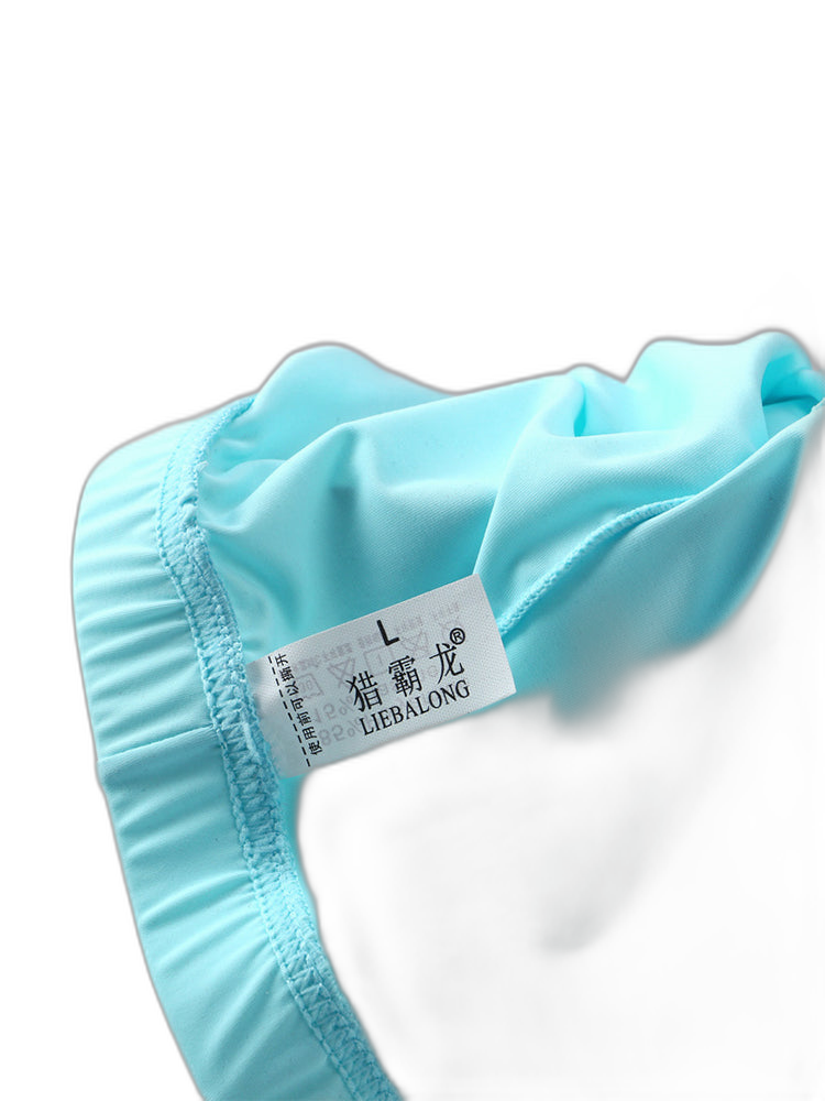 3 Packs of Men's Ice Silk Seamless Convex Pouch Briefs