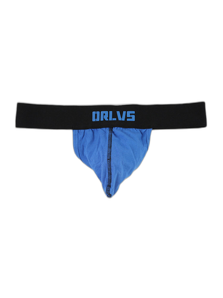 3 Pack Low-Cut Cotton Men's Thong with Enhanced Pouch