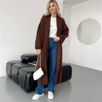 Autumn And Winter New Elegant Cardigan Sweater Coat For Women