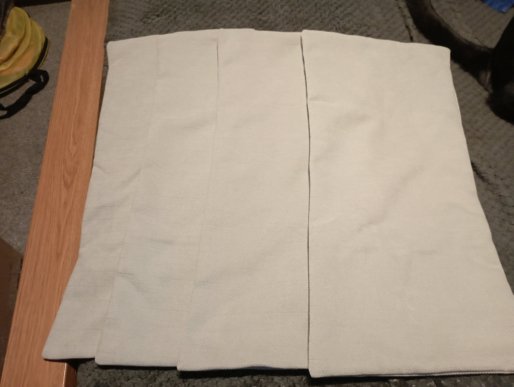 NEW 4 light gray 30x60 bed cushion pillow covers