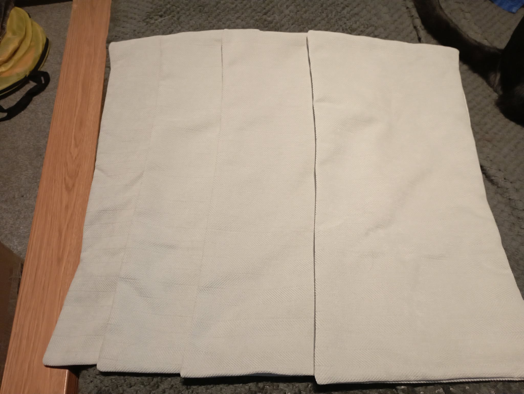 NEW 4 light gray 30x60 bed cushion pillow covers