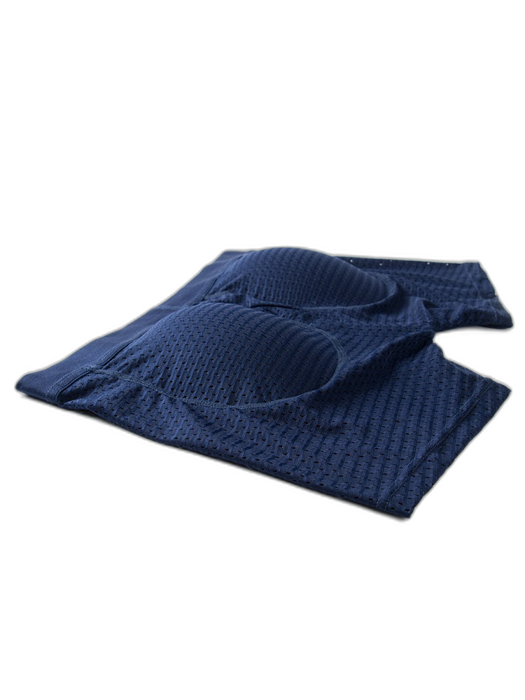 Sponge Cushion Mesh Buttock Boxer Briefs