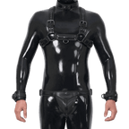 Furrjoi Harness, Cuff, Collar, Lead Underwear Bundle Black
