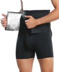 Men's Tummy Control Boxer Briefs with Open Fly