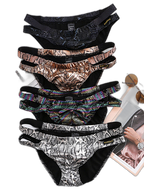 2-pack Men's Snake Print Hollow Briefs