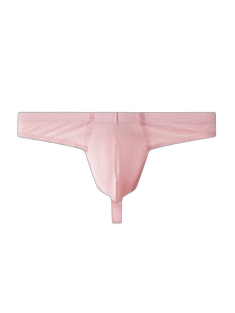 3 Pack Men's Solid Color Seamless Comfort Quick-Dry Breathable Thongs
