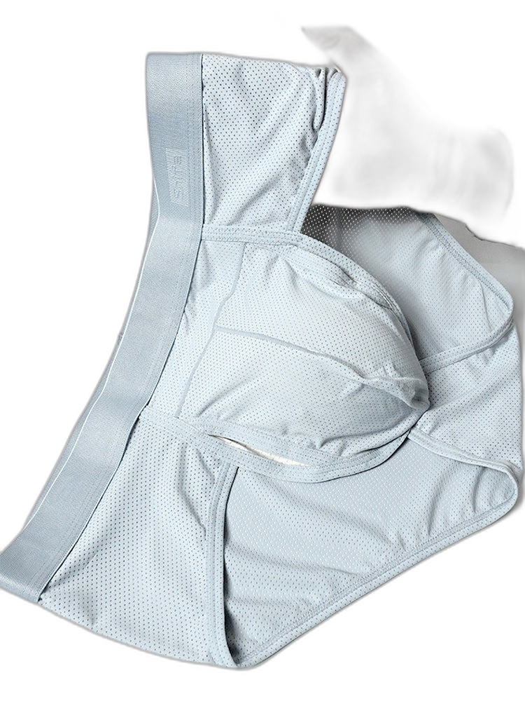 4 Pack Men's Large Pouch Separation Ice Silk Briefs