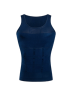 Mens Waist Body Shaper Vest T-Shirt Tank Tops