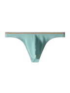 4 Pack Men's Low-Rise Solid Thongs with Reinforced Edging
