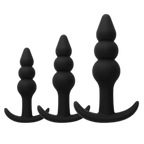 Bead - Silicone Anal Training Set - Bead-Style Butt Plug