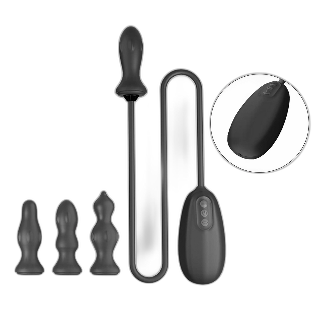 Inflatable Butt Plug - 10 Frequency Anal Vibrator - Anal Trainer