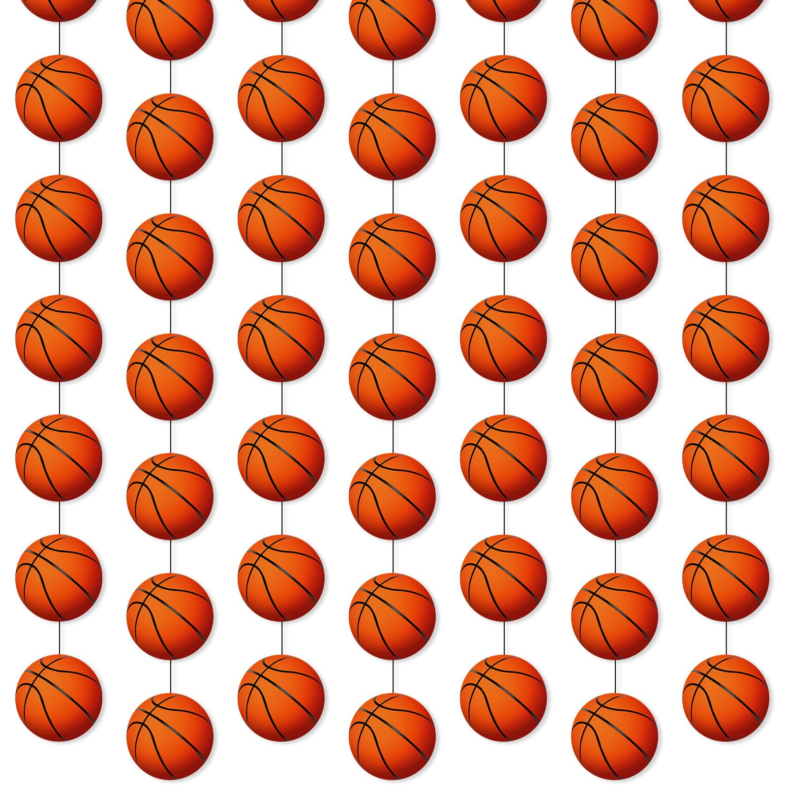 Faccito 8 Pcs Basketball Party Banner Garland | Sports Theme Party Decorations