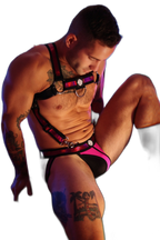 Breedwell Illuminator Body Harness Neon Pink