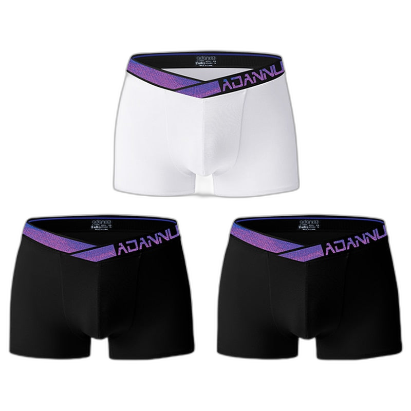 ADANNU Blue Classic Boxers (3 Pack)