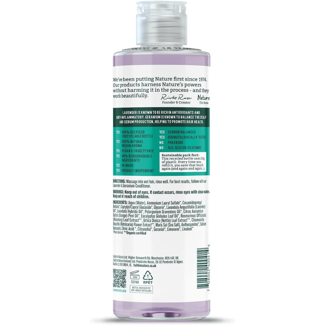 Faith In Nature Lavendel & Geranie Shampoo – 400ml