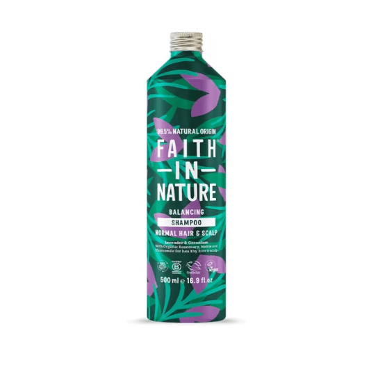 Faith In Nature Lavendel & Geranie Shampoo – 500ml Aluminium