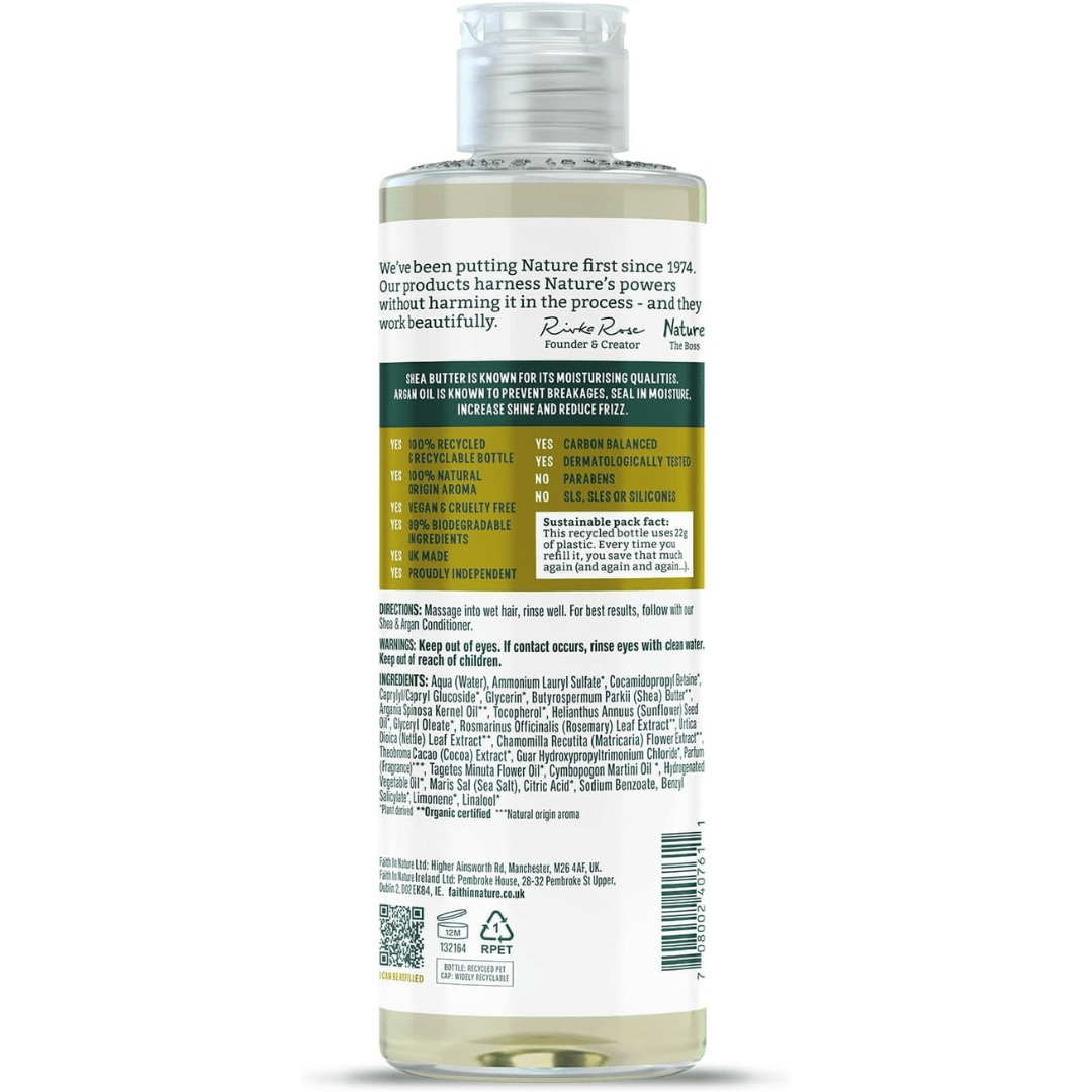 Faith In Nature Sheabutter & Argan Shampoo – 400ml
