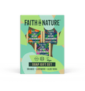 Faith In Nature Soap Stack Gift Set – Orange, Aloe Vera & Lavender 3 x 100g Natural Soaps