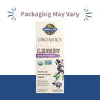 Garden of Life Organics Elderberry Immune Syrup – Sugar Free, 6.59 floz (195 mL) for Kids & Adults