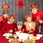 Fancy Land Chinese New Year Paper Crown 2026 Year of the Horse – 24Pcs Party Hats & Lunar New Year Headbands