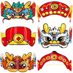 Fancy Land Chinese New Year Paper Crown 2026 Year of the Horse – 24Pcs Party Hats & Lunar New Year Headbands