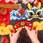 Fancy Land Chinese New Year Paper Crown 2026 Year of the Horse – 24Pcs Party Hats & Lunar New Year Headbands