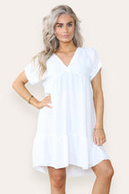 Fancy Style Tiered Smock Dress